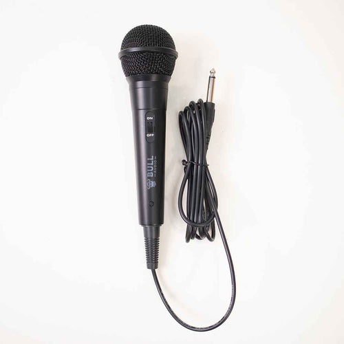 Black Bull Audio BA-10 Wired Microphone with ON/OFF switch and coiled cable